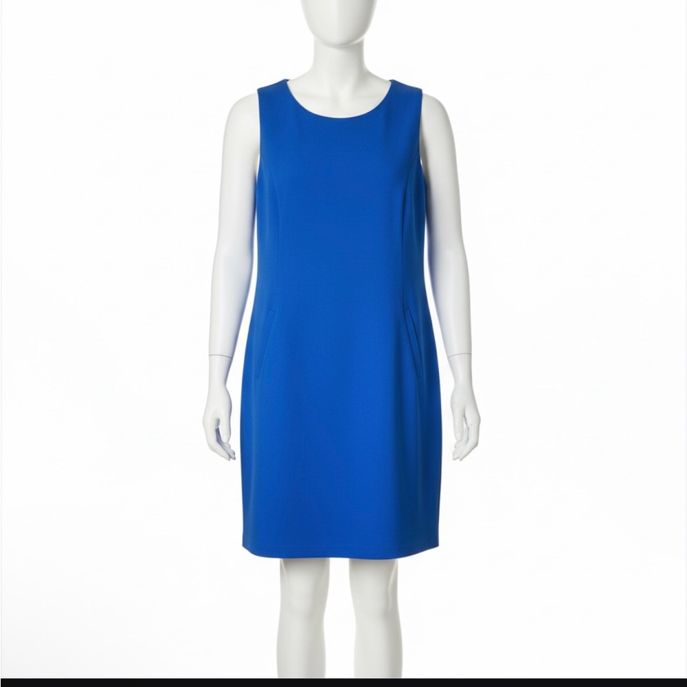 Lands' End Blue Midi Dress